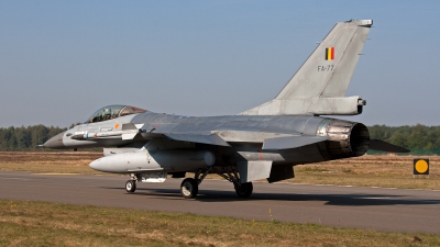 Photo ID 128665 by Jan Eenling. Belgium Air Force General Dynamics F 16AM Fighting Falcon, FA 77