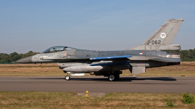 Photo ID 129301 by Jan Eenling. Netherlands Air Force General Dynamics F 16AM Fighting Falcon, J 062