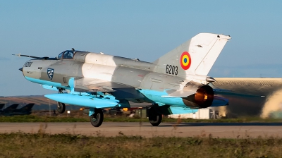 Photo ID 128696 by Petru DIMOFF. Romania Air Force Mikoyan Gurevich MiG 21MF 75 Lancer C, 6203