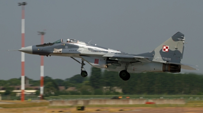 Photo ID 129064 by Chris Albutt. Poland Air Force Mikoyan Gurevich MiG 29A 9 12A, 111