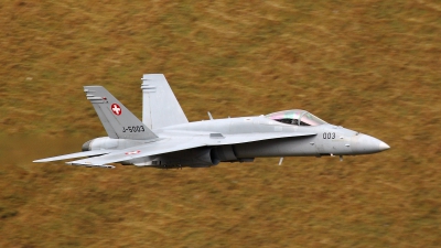 Photo ID 16809 by Milan Rohrer. Switzerland Air Force McDonnell Douglas F A 18C Hornet, J 5003