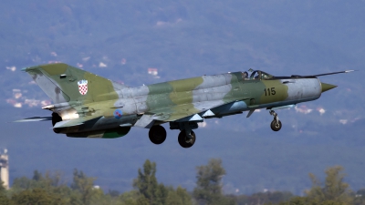 Photo ID 129837 by Chris Lofting. Croatia Air Force Mikoyan Gurevich MiG 21bisD, 115