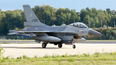 Photo ID 132960 by rob martaré. Netherlands Air Force General Dynamics F 16AM Fighting Falcon, J 513