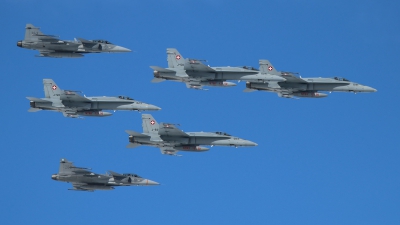 Photo ID 130032 by Ludwig Isch. Switzerland Air Force McDonnell Douglas F A 18C Hornet, J 5019