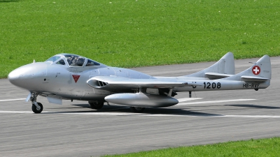 Photo ID 130111 by Martin Thoeni - Powerplanes. Private Fliegermuseum Altenrhein De Havilland DH 115 Vampire T 55, HB RVF