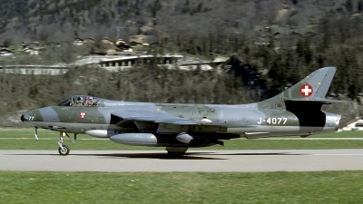 Photo ID 130297 by Joop de Groot. Switzerland Air Force Hawker Hunter F58, J 4077