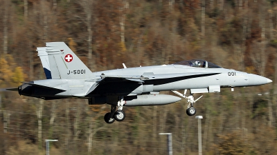 Photo ID 130528 by Thomas Ziegler - Aviation-Media. Switzerland Air Force McDonnell Douglas F A 18C Hornet, J 5001