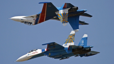Photo ID 130462 by Niels Roman / VORTEX-images. Russia Air Force Sukhoi Su 27UB, 20 BLUE