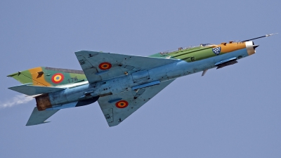 Photo ID 130666 by Niels Roman / VORTEX-images. Romania Air Force Mikoyan Gurevich MiG 21UM Lancer B, 176