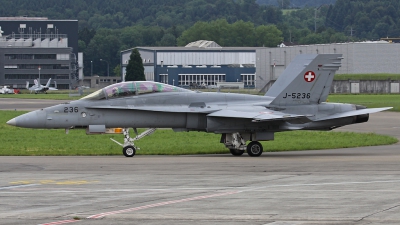 Photo ID 130775 by Andreas Weber. Switzerland Air Force McDonnell Douglas F A 18D Hornet, J 5236