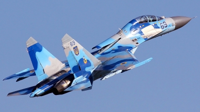 Photo ID 130784 by duro. Ukraine Air Force Sukhoi Su 27UB,  