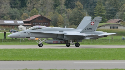 Photo ID 132836 by Martin Thoeni - Powerplanes. Switzerland Air Force McDonnell Douglas F A 18C Hornet, J 5023