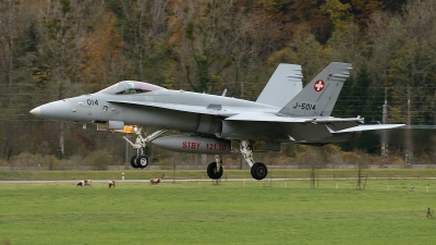 Photo ID 132499 by Martin Thoeni - Powerplanes. Switzerland Air Force McDonnell Douglas F A 18C Hornet, J 5014