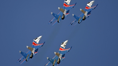 Photo ID 133613 by Niels Roman / VORTEX-images. Russia Air Force Sukhoi Su 27UB, 24 BLUE