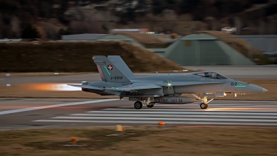 Photo ID 135224 by Ron Kellenaers. Switzerland Air Force McDonnell Douglas F A 18C Hornet, J 5012