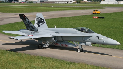 Photo ID 135346 by Andreas Weber. Switzerland Air Force McDonnell Douglas F A 18C Hornet, J 5018