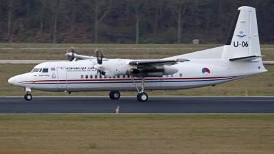 Photo ID 135855 by Niels Roman / VORTEX-images. Netherlands Air Force Fokker 50, U 06