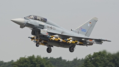 Photo ID 17729 by Jaco Haasnoot. Germany Air Force Eurofighter EF 2000 Typhoon T, 98 03