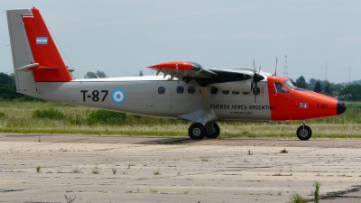 Photo ID 136856 by Martin Kubo. Argentina Air Force De Havilland Canada DHC 6 200 Twin Otter, T 87