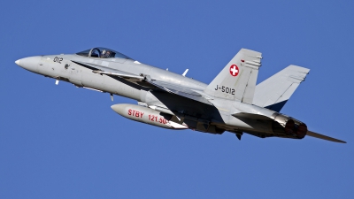 Photo ID 136824 by Niels Roman / VORTEX-images. Switzerland Air Force McDonnell Douglas F A 18C Hornet, J 5012