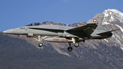 Photo ID 136992 by Niels Roman / VORTEX-images. Switzerland Air Force McDonnell Douglas F A 18C Hornet, J 5004