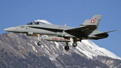 Photo ID 136980 by Niels Roman / VORTEX-images. Switzerland Air Force McDonnell Douglas F A 18C Hornet, J 5012