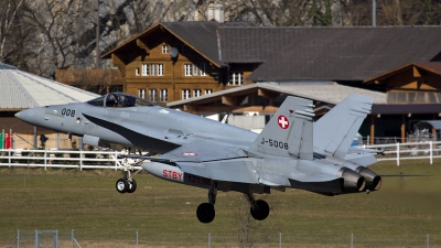 Photo ID 137002 by Isch Eduard. Switzerland Air Force McDonnell Douglas F A 18C Hornet, J 5008