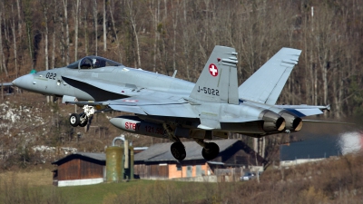 Photo ID 137561 by Isch Eduard. Switzerland Air Force McDonnell Douglas F A 18C Hornet, J 5022