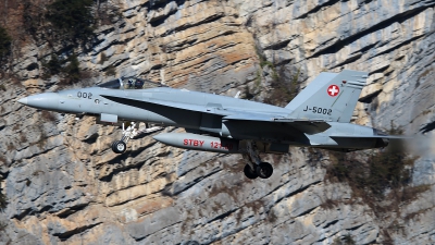 Photo ID 137101 by Ludwig Isch. Switzerland Air Force McDonnell Douglas F A 18C Hornet, J 5002