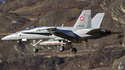 Photo ID 137458 by Niels Roman / VORTEX-images. Switzerland Air Force McDonnell Douglas F A 18C Hornet, J 5012