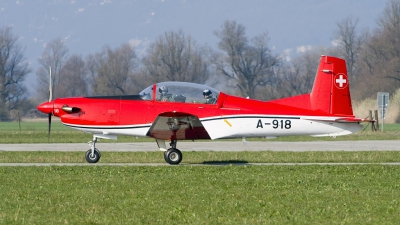 Photo ID 137403 by Joop de Groot. Switzerland Air Force Pilatus NCPC 7 Turbo Trainer, A 918