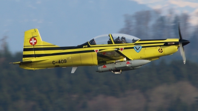 Photo ID 137621 by Ludwig Isch. Switzerland Air Force Pilatus PC 9, C 409