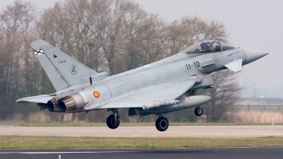 Photo ID 138225 by Gertjan Stienstra - mil-aircraftspotting. Spain Air Force Eurofighter C 16 Typhoon EF 2000S, C 16 30