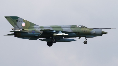 Photo ID 139666 by Chris Lofting. Croatia Air Force Mikoyan Gurevich MiG 21bisD, 121