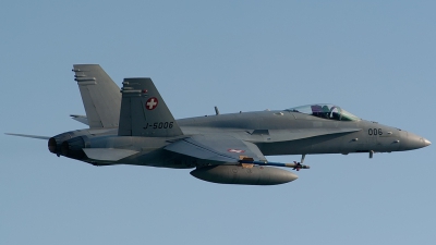 Photo ID 140642 by Sven Zimmermann. Switzerland Air Force McDonnell Douglas F A 18C Hornet, J 5006