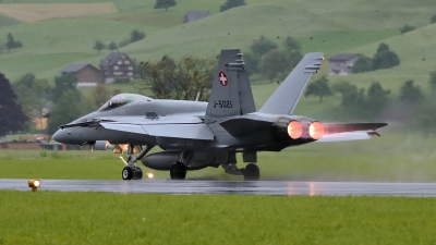 Photo ID 140228 by Martin Thoeni - Powerplanes. Switzerland Air Force McDonnell Douglas F A 18C Hornet, J 5021
