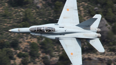 Photo ID 140595 by Ruben Galindo. Spain Air Force McDonnell Douglas CE 15 Hornet EF 18B, CE 15 12
