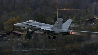 Photo ID 142551 by Martin Thoeni - Powerplanes. Switzerland Air Force McDonnell Douglas F A 18C Hornet, J 5023