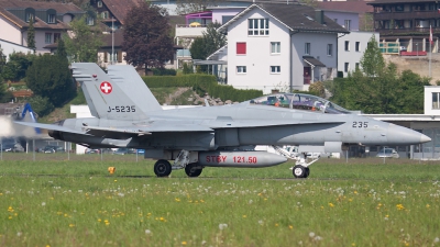 Photo ID 144032 by Andreas Weber. Switzerland Air Force McDonnell Douglas F A 18D Hornet, J 5235