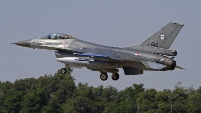 Photo ID 144351 by Niels Roman / VORTEX-images. Netherlands Air Force General Dynamics F 16AM Fighting Falcon, J 616