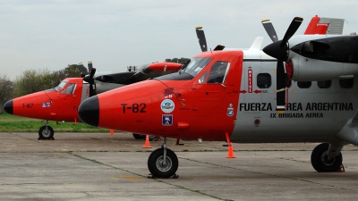 Photo ID 144853 by Martin Kubo. Argentina Air Force De Havilland Canada DHC 6 100 Twin Otter, T 82