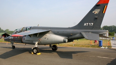 Photo ID 145184 by Jan Eenling. Belgium Air Force Dassault Dornier Alpha Jet 1B, AT17