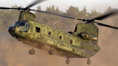 Photo ID 146166 by Niels Roman / VORTEX-images. Netherlands Air Force Boeing Vertol CH 47D Chinook, D 663