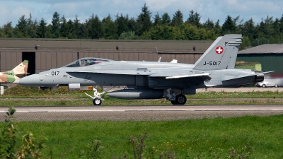 Photo ID 147223 by Jan Eenling. Switzerland Air Force McDonnell Douglas F A 18C Hornet, J 5017