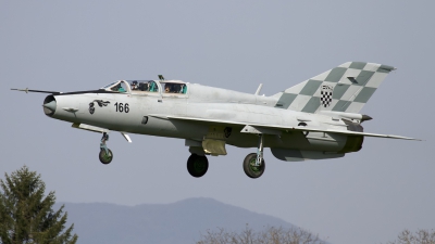 Photo ID 147824 by Chris Lofting. Croatia Air Force Mikoyan Gurevich MiG 21UMD, 166