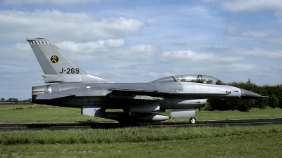 Photo ID 149329 by Joop de Groot. Netherlands Air Force General Dynamics F 16B Fighting Falcon, J 269