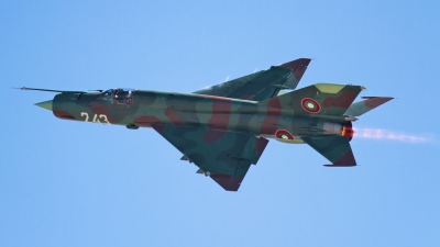 Photo ID 149516 by Anton Balakchiev. Bulgaria Air Force Mikoyan Gurevich MiG 21bis SAU, 243