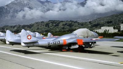 Photo ID 150168 by Joop de Groot. Switzerland Air Force De Havilland DH 115 Vampire T 55, U 1213