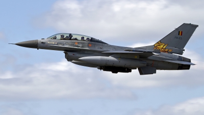 Photo ID 151123 by Niels Roman / VORTEX-images. Belgium Air Force General Dynamics F 16BM Fighting Falcon, FB 23