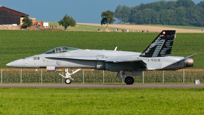 Photo ID 151836 by Giovanni Curto. Switzerland Air Force McDonnell Douglas F A 18C Hornet, J 5018